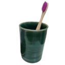 Ceramic toothbrush cup