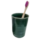 Ceramic toothbrush cup